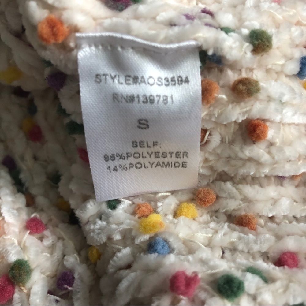Alpha & Omega Chenille Sprinkle Crop Sweater - Picture 6 of 6